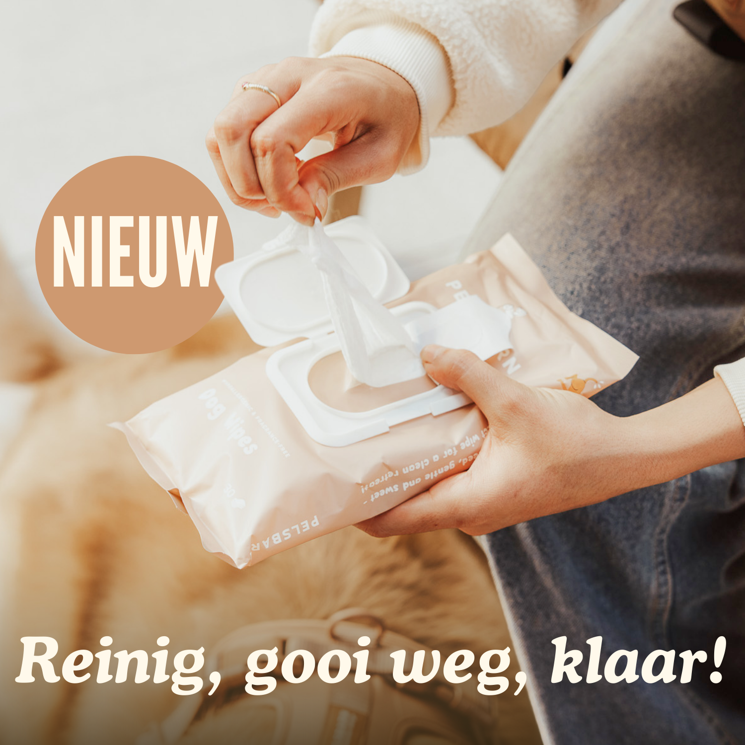 Schoonmaakdoekjes voor honden