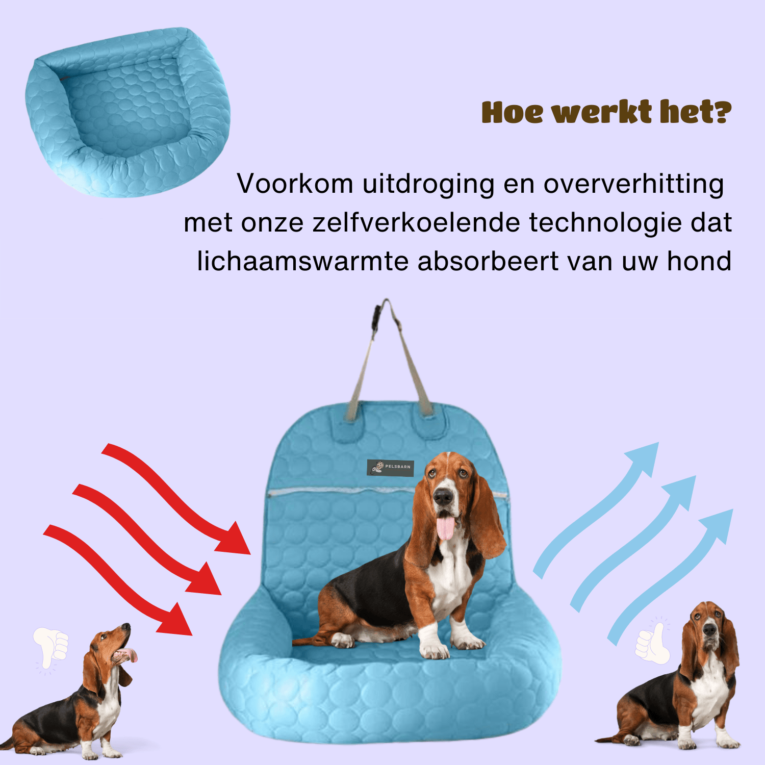 Cover voor Pelsbarn verkoelende automand *alleen de buitenkant*