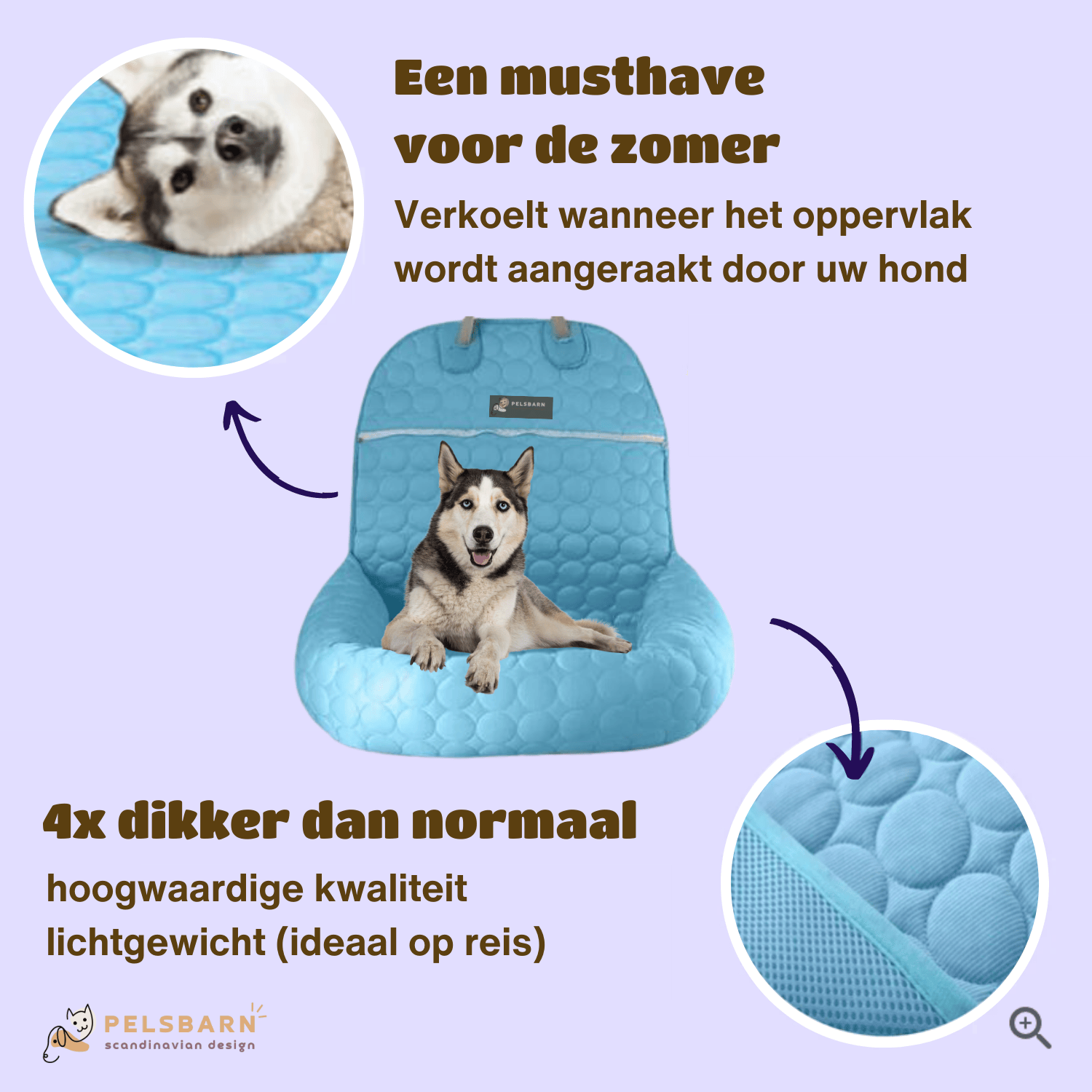 Pelsbarn verkoelende automand (2-in-1)