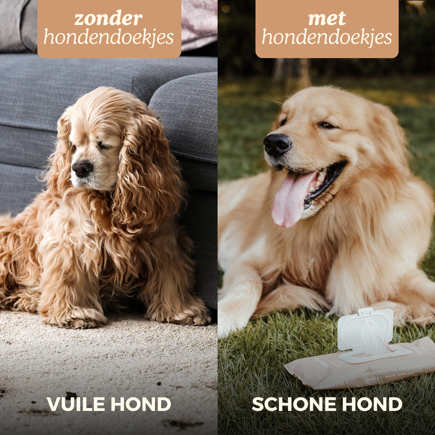 Schoonmaakdoekjes voor honden