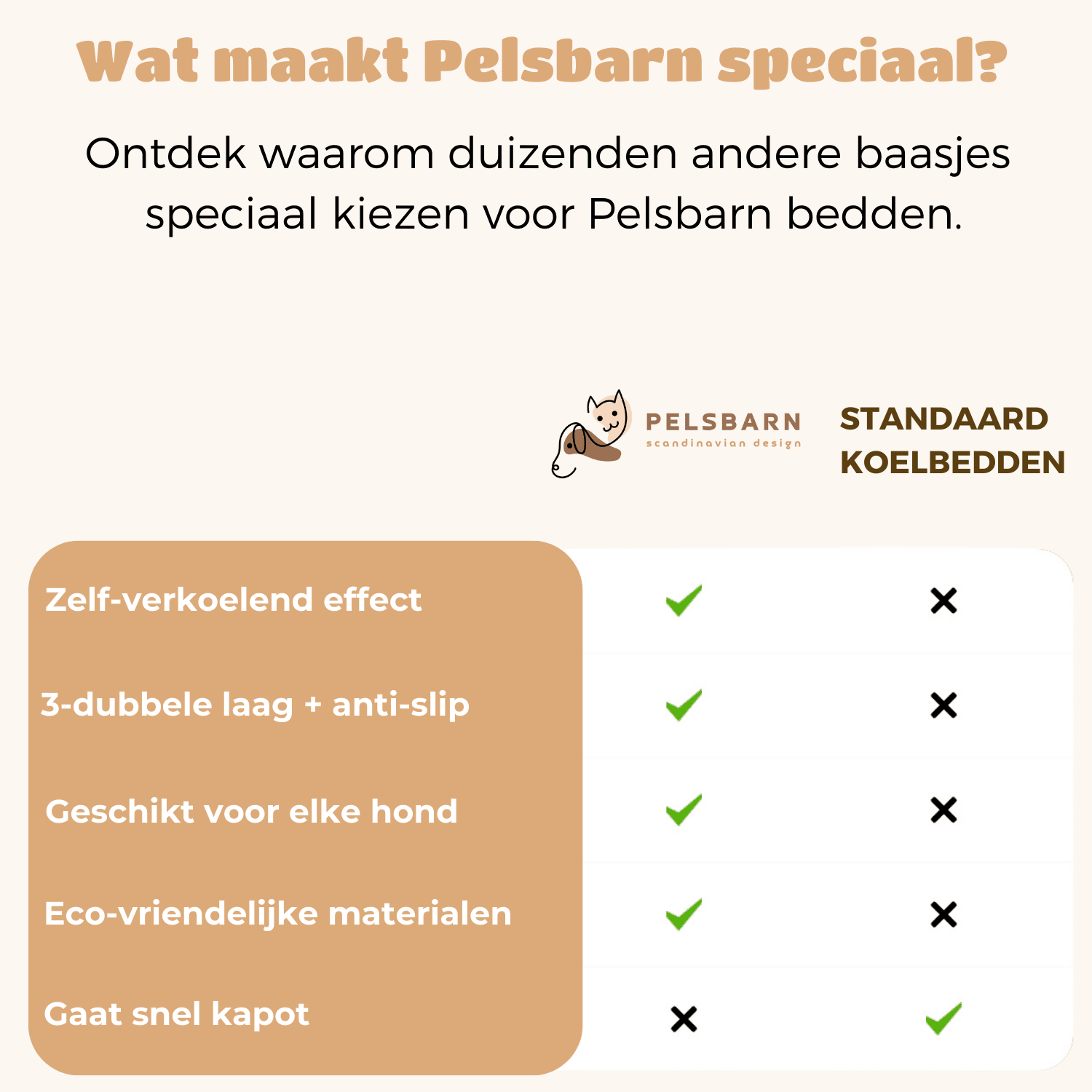 Verkoelend Pelsbarn bed