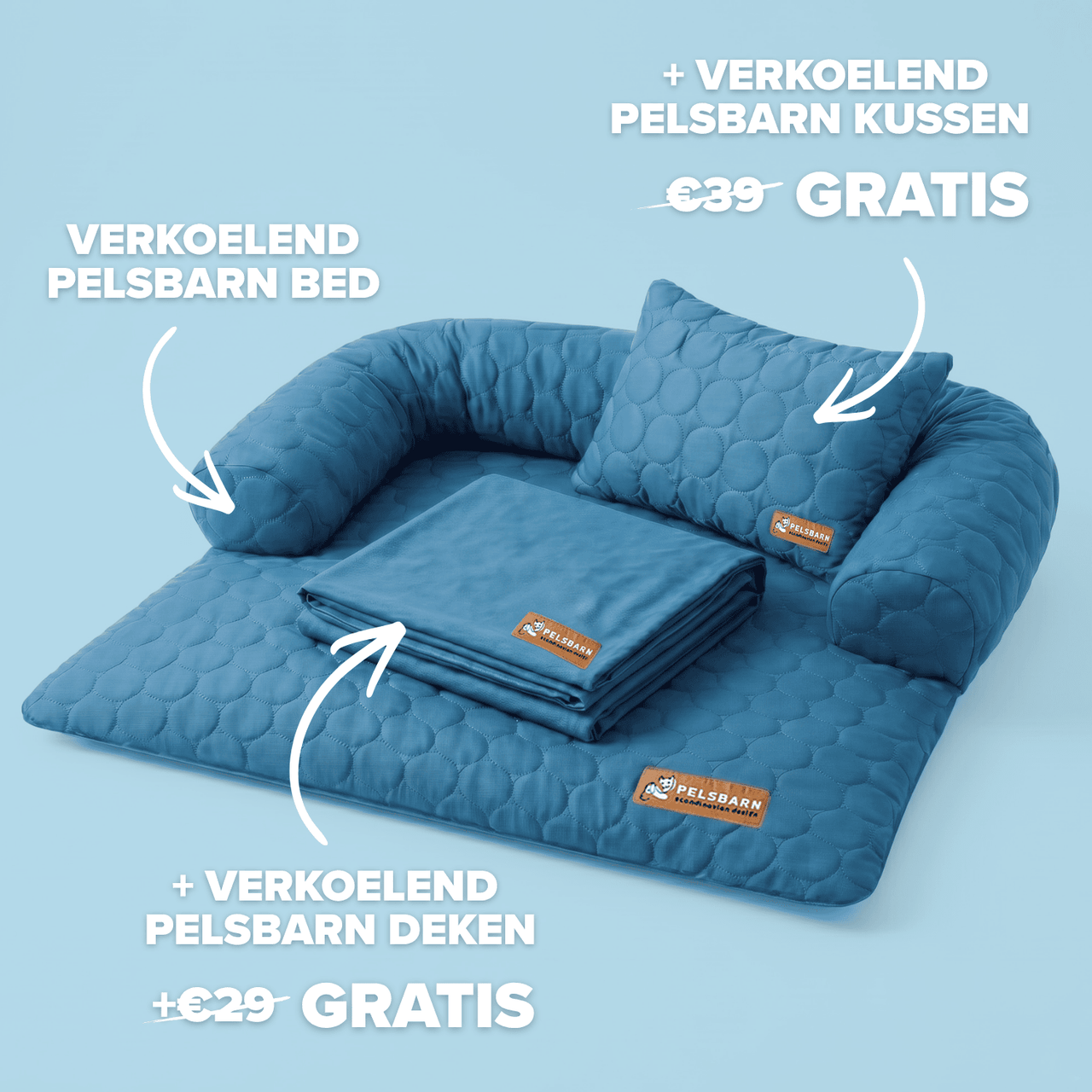 Verkoelend Pelsbarn Bed Complete Set